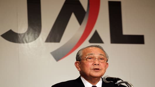 Japan Airlines Corporation (JAL) Chairman, Kazuo Inamori,